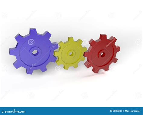 Concept Mechanical Gear 3d Stock Illustration Illustration Of Deferent