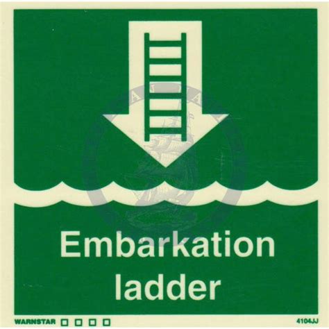 Marine Safety Sign Imo Life Saving App Symbol Embarkation Ladder