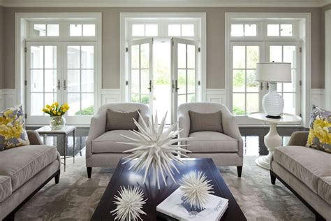 For a contemporary living room space use a contrasting color scheme like white and deep maroon, or white, gray, and black for a designer touch. Beige Walls - Contemporary - living room - Benjamin Moore ...