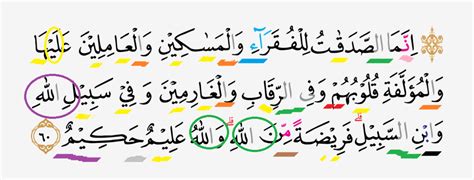 Thy prayer is an assuagement for them. Tajwid Surat At Taubah Ayat 60 - MasRozak dot COM