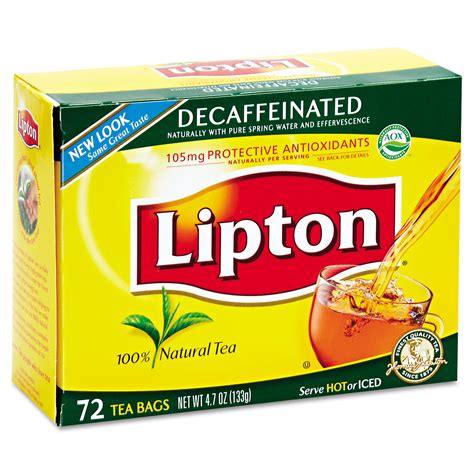 Lipton Tea Bags Decaffeinated 72box Lip290