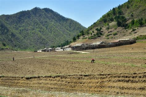 North Korea Countryside Landscape Editorial Image Image Of Stone