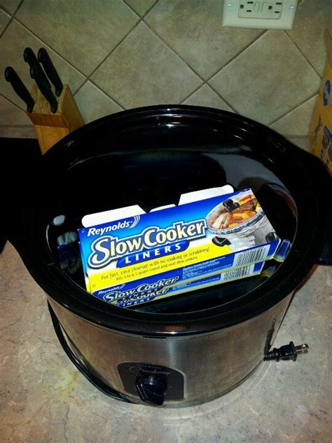 Make cleanup easy by using a slow cooker liner. Store your crockpot liners in your crockpot. I don't know about you, but I never think to use ...