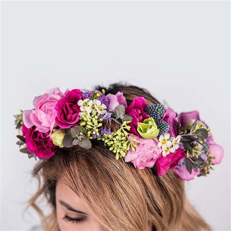 Full Fresh Flower Crown Colorful In West Hollywood Ca Seed Floral