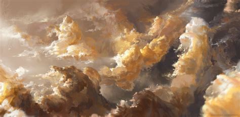 Sky Stray Child Clouds Gold Aesthetic Art
