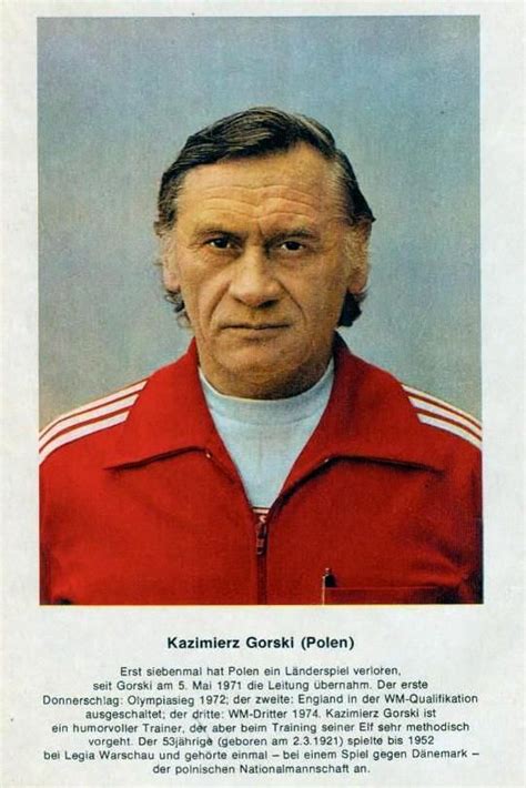 Jako piłkarz dysponował świetnym dryblingiem. Kazimierz Gorski (Pologne) | World football, Football icon ...