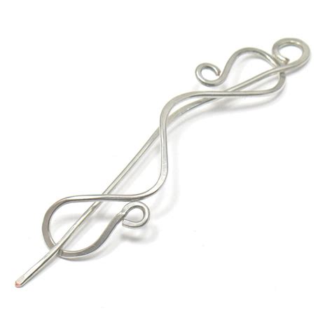 The Vine Shawl Pin In Silver Etsy