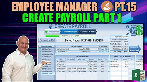 How To Create A Full Payroll In Excel Pt1 Employee Manager Part 15