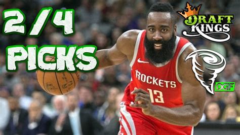 It's as easy as drafting a lineup of eight. NBA DFS 2/4 LINEUP PICKS TODAY Tuesday PICKS | DRAFTKINGS ...
