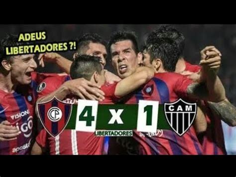 Espinola, juan patiño, alexis duarte e arzamendia; GALO HUMILHADO ! Cerro Porteno 4 x 1 Atlético MG ...