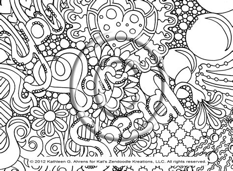 Instant Pdf Download Coloring Page Hand Drawn By Kgakreationsllc