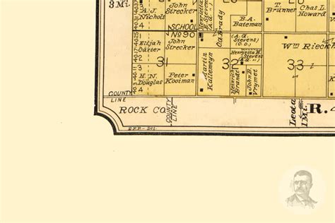 Vintage Murray County Map 1898 Old Map Of Murray County Etsy