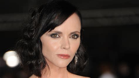 Christina Ricci Goes Goth Glam In See Through Lace Dress