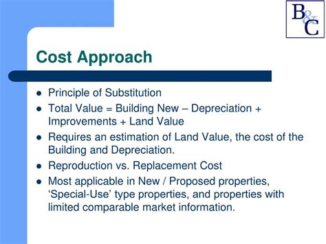 The Cost Approach In Real Estate A Method Of Valuing Property S Ehrlich