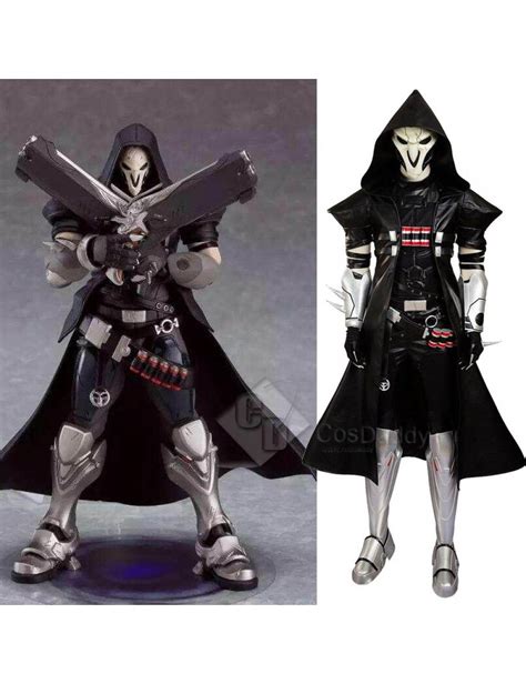 overwatch reaper gabriel reyes cosplay black battle suit costume overwatch reaper battle suit