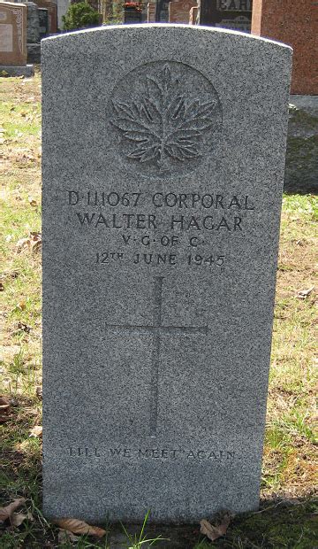 Walter Hagar The Canadian Virtual War Memorial Veterans Affairs Canada