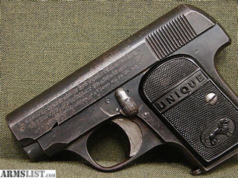 Armslist For Sale Unique Model 10 635mm 25acp Pistol