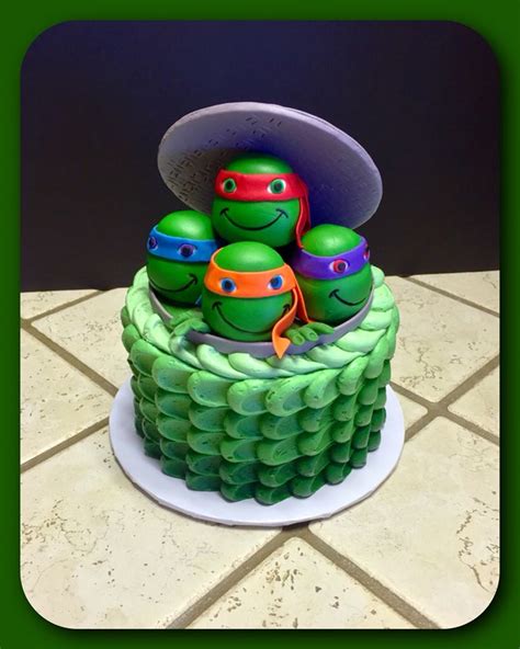 Teenage Mutant Ninja Turtle Smash Cake Ninja Turtle Birthday Cake Ninja Cake Tmnt Cake