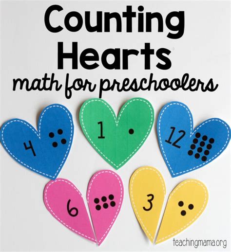 Counting Hearts For Preschoolers
