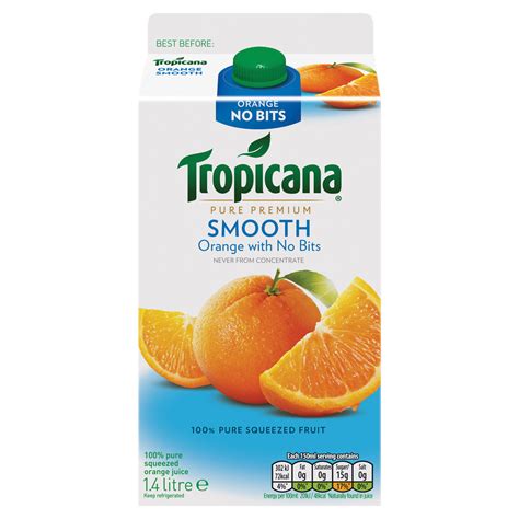 Tropicana Pure Premium Smooth Orange with No Bits 1.4l - Centra
