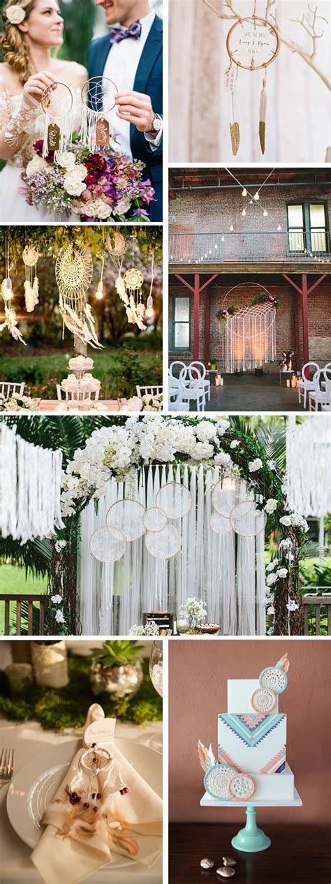 Large statement dreamcatcher and driftwood beadhead wall hanging boho wedding no branch included. Boho Chic Dreamcatcher Wedding Ideas - The Destination ...