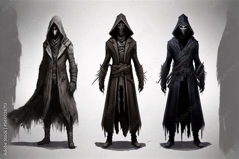 Assassin Sorcerer Character Concept Art Stock Illustration Adobe Stock