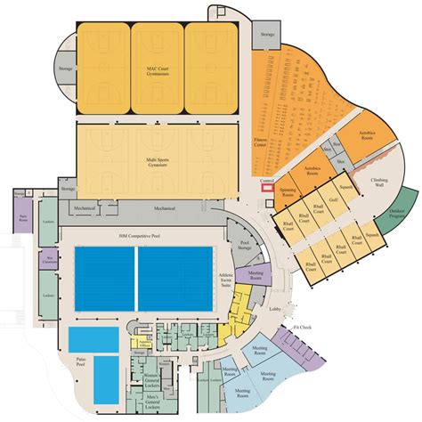 Recreation Center Floor Plan Floorplansclick