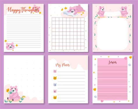 Printable Scrapbooking Notes With Cupcakes Free Printable Papercraft