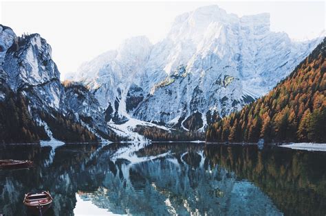 Dream Travel Destinations Natural Wonder Lago Di Braies Italy