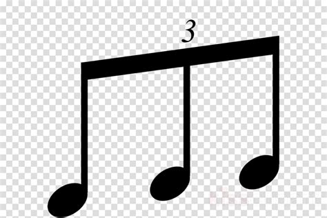 Triplet Note Png Clipart Musical Note Eighth Note Beam Notes Without