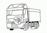 Coloring Truck Transportation Wuppsy Printables sketch template