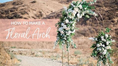 Diy Floral Wedding Arch Youtube