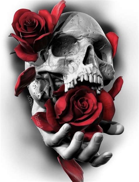 Skull Roses Tattoo Top 81 Best Skull And Rose Tattoo Ideas [2020 A Skull Often Appears