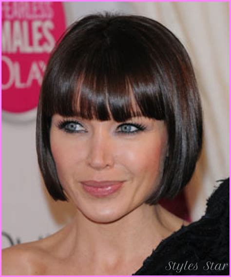 Pictures of danni minogue hairstyle. Short blunt haircuts with bangs - Star Styles | StylesStar ...