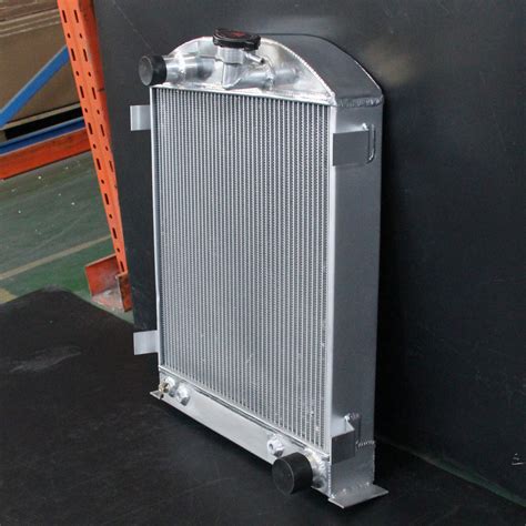 Row Core Aluminum Radiator For Ford Chopped Chevy Engine At Mt Mm Ebay