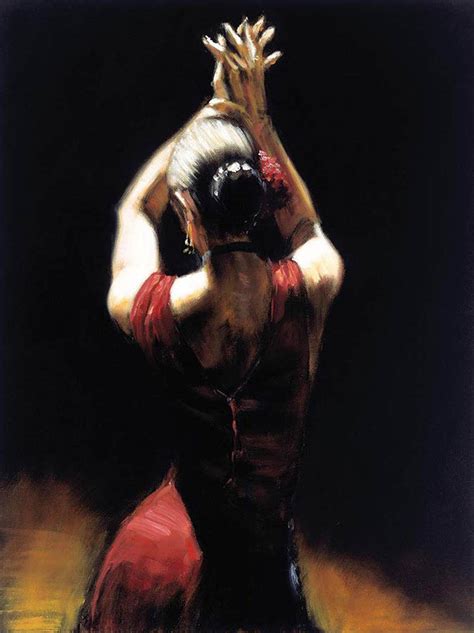 Flamenco Dancer Painting Fabian Perez Art