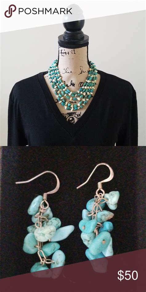 Turquoise Necklace And Earring Set Absolutely Gorgeous Turquoise
