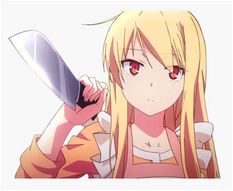 Kawaii Anime Girl With Knife Lindia Sintia