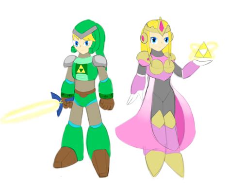 Link And Zelda Megaman X Style By Snowmanex711 On Deviantart