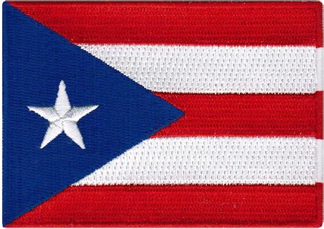Bandera De Puerto Rico Bordado Patch Iron On Emblema