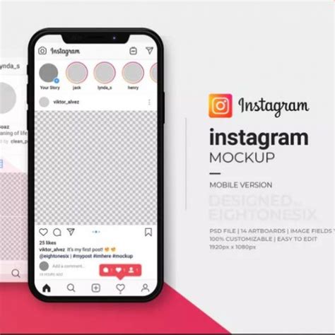 Iphone Mockup Instagram Post