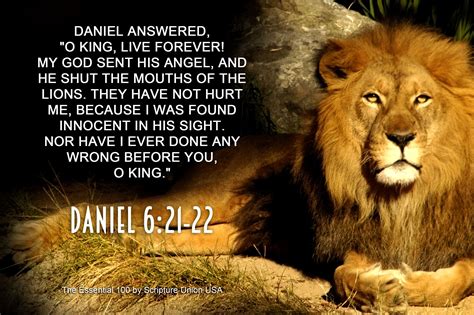 Daniel In The Lions Den Bible Verses Daniel In The Lions Den Bible