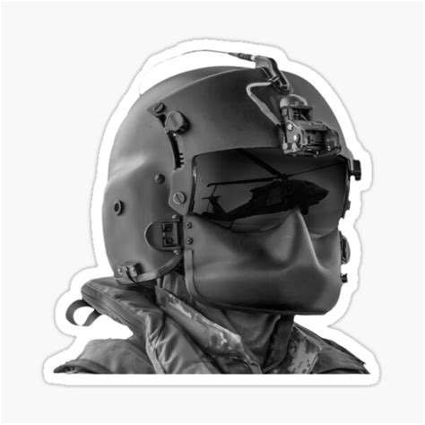 Army Aviator Helmet And Mask Sticker For Sale By Rott515 Redbubble