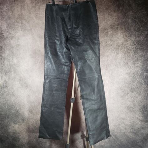 Nice Vintage Collezione Lambskin Leather Pants Depop