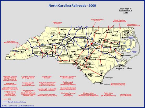 North Carolina Railroads 2000