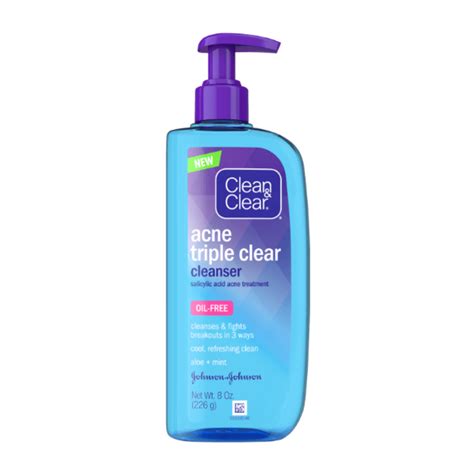 Discontinued Acne Triple Clear Cleanser Clean And Clear