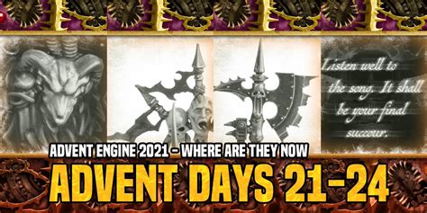 Games Workshop Advent Engine 2021 Where Are They Now Days 21 24 Bell