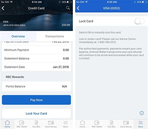 Use your points to pay for flights, hotels, car rentals and more. RBC users can now lock their credit cards by using their banking app