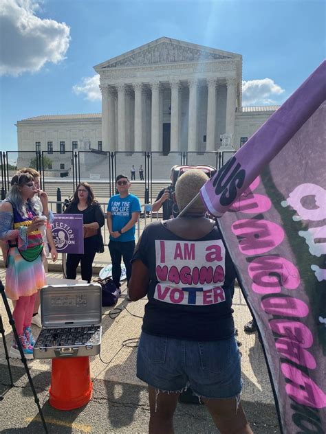 Demonstrators Converge Outside Supreme Court After Dobbs Decision