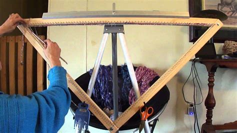 Continuous Strand Weaving On A Triangle Loom Part 1 Of 3 Loom